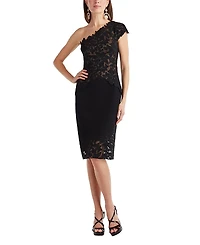 Tadashi Shoji Rinelle Laser-Cut Crepe Dress