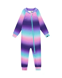Deux par Girls' One Piece Thermal Underwear Gradient - Big Kid