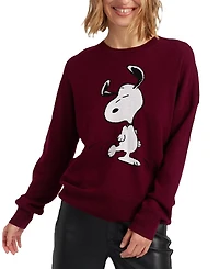 Chinti & Parker Women's Wool Cashmere Dancing Snoopy Sweater