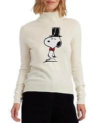 Chinti & Parker Women's Wool Cashmere Top Hat Snoopy Sweater