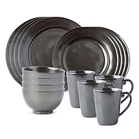 Juliska Pewter Stoneware 16 Piece Place Setting