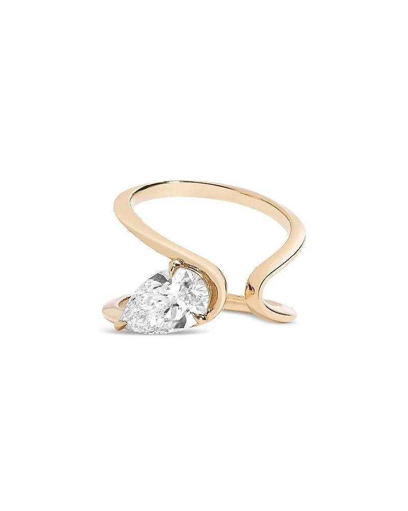 Shahla Karimi from the Luxe Collection Certified Lab Grown Diamond Zaha Wrap Ring with Pear