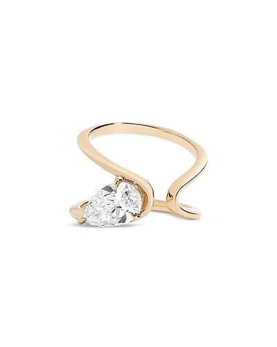 Shahla Karimi from the Luxe Collection Certified Lab Grown Diamond Zaha Wrap Ring with Pear