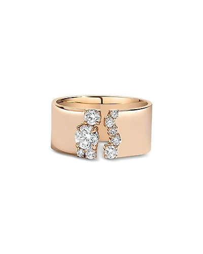 Shahla Karimi from the Luxe Collection Certified Lab Grown Diamond Cluster Gap Ring