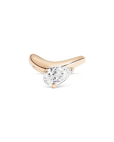 Shahla Karimi from the Luxe Collection Certified Lab Grown Diamond Cloud Offset Pear Ring