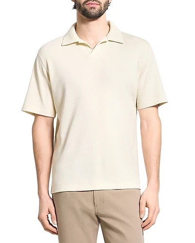 Theory Short Sleeve Ribbed Polo Shirt