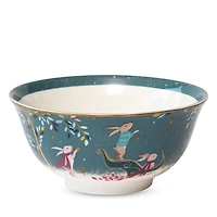 Portmeirion Sara Miller Woodland Tales Candy Bowl, Rabbit Sleigh