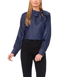 CeCe Raglan Sleeve Big Bow Shirt