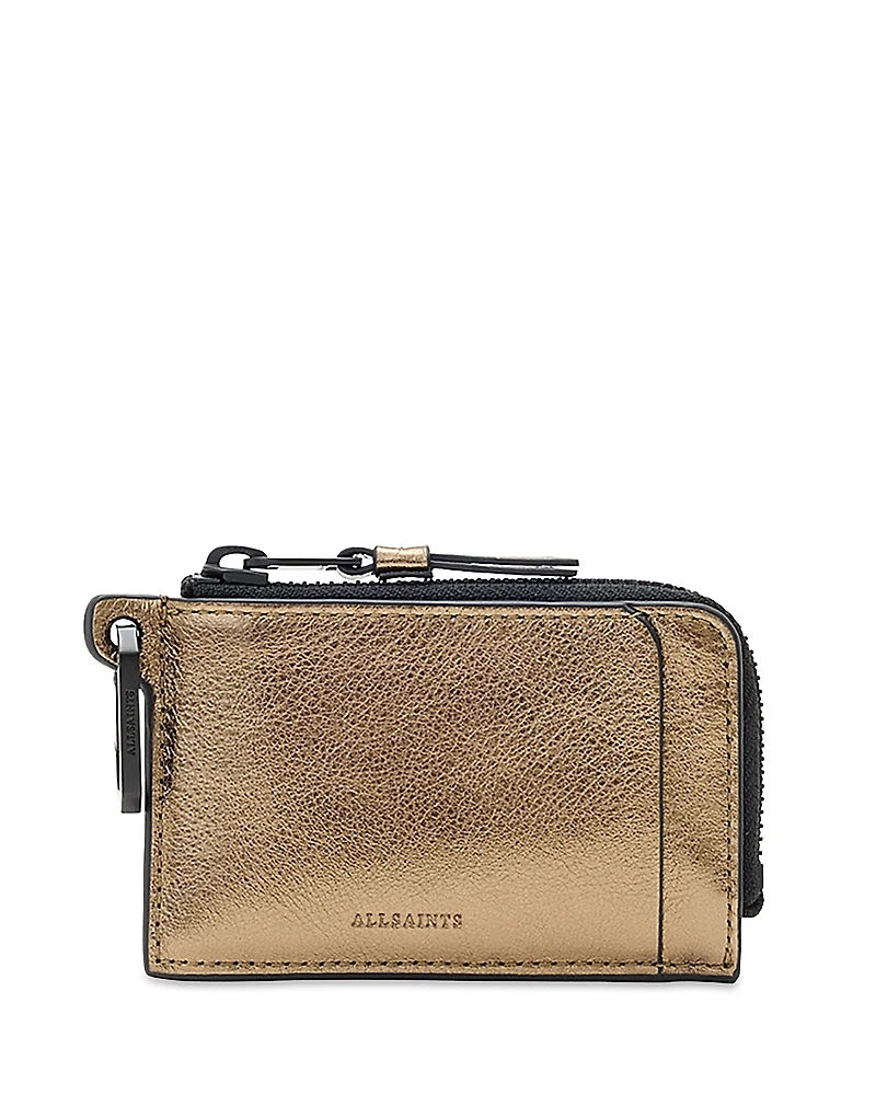 Allsaints Remy Metallic Leather Wallet