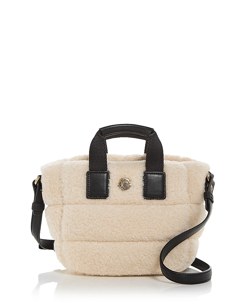Moncler Micro Caradoc Faux Fur Crossbody Bag