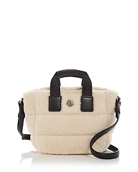 Moncler Micro Caradoc Faux Fur Crossbody Bag