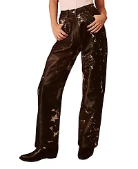 Nasty Gal Limited Cow Hide Leather Pants