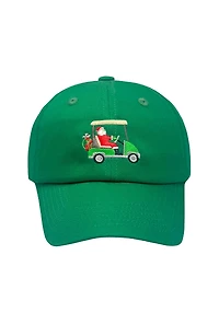 Bits & Bows Boys Santa Golf Cart Baseball Hat - Baby