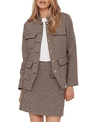 Mint Velvet Women's Checked Military Jacket