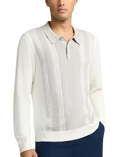 Onia Cotton Knit Long Sleeve Polo