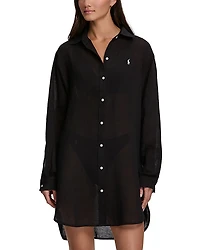 Polo Ralph Lauren Boyfriend Shirt Swim Cover-Up