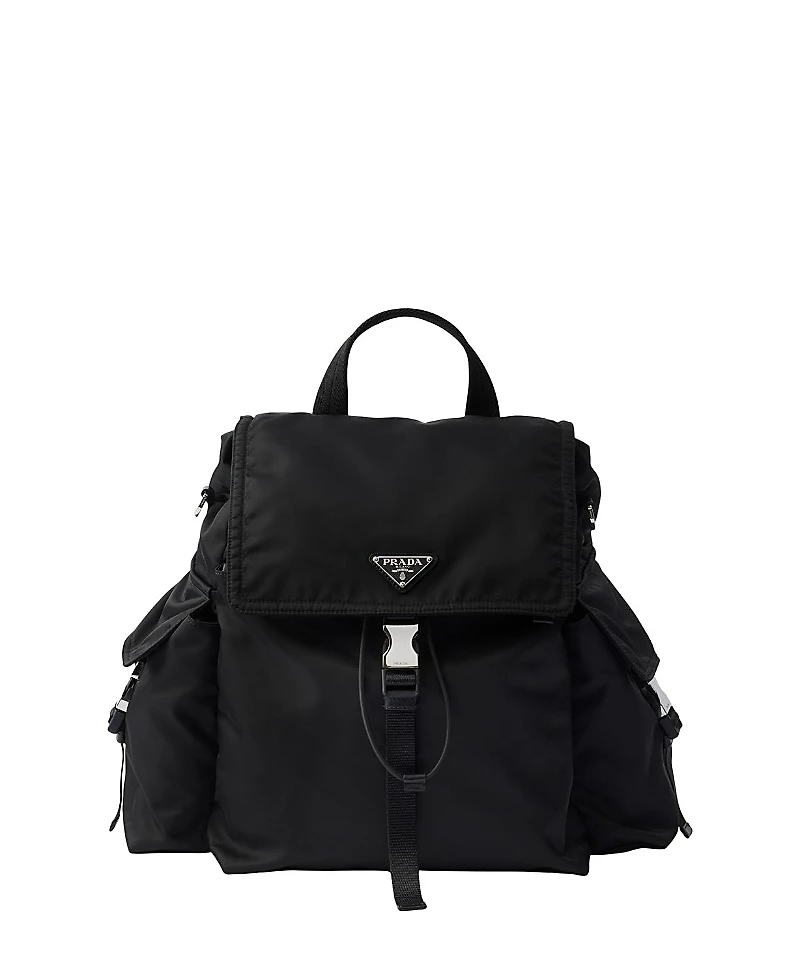 Prada Explore Re-Nylon and Leather Backpack