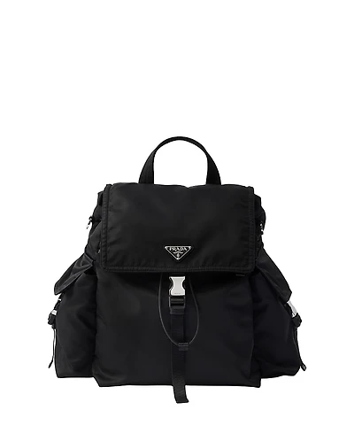 Prada Explore Re-Nylon and Leather Backpack