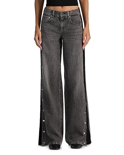 Alice and Olivia Amazing Low Rise Wide Leg Jeans