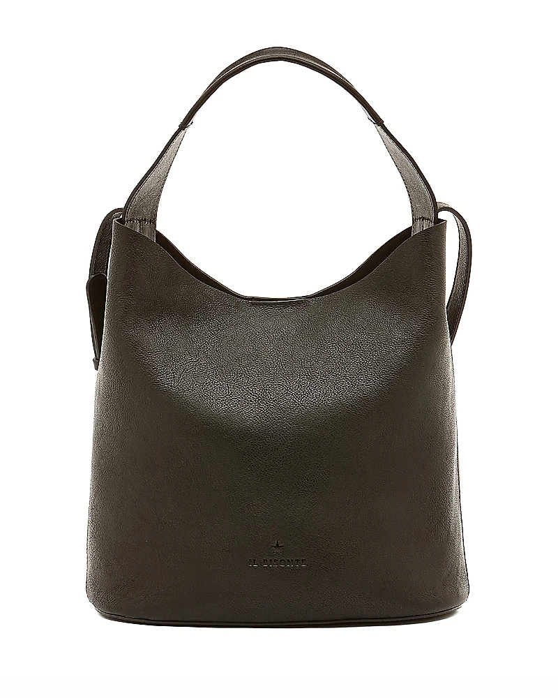 Il Bisonte Le Laudi Leather Bucket Bag