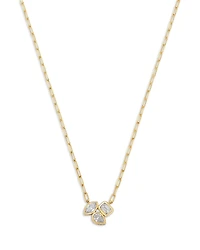 Bloomingdale's Fine Collection Luxe Collection Certified Lab Grown Diamond Mixed Cut Cluster Pendant Necklace