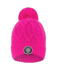Deux par Girls' Lined Knit Pompom Hat - Little Kid, Big Kid