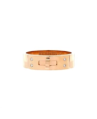 Pre-Owned HERMES Pm Kelly Ring 18K Rose Gold with Diamonds