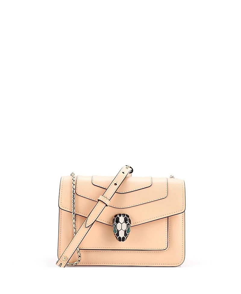 Pre-Owned Bvlgari Mini Serpenti Forever Shoulder Bag Leather