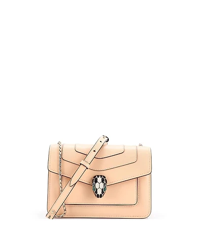 Pre-Owned Bvlgari Mini Serpenti Forever Shoulder Bag Leather