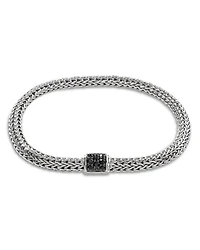 John Hardy Sterling Silver Icon Black Sapphire Chain Bracelet