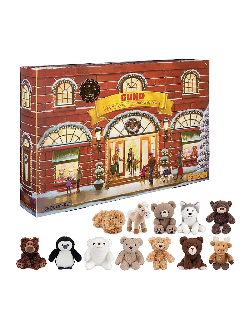 Gund 12-Day Surprise Plush Advent Calendar - Ages 3+