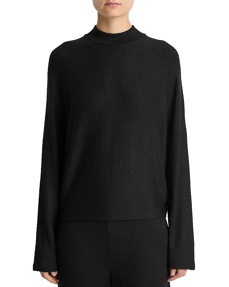 Vince Cozy Dolman Sleeve Mock Neck Top
