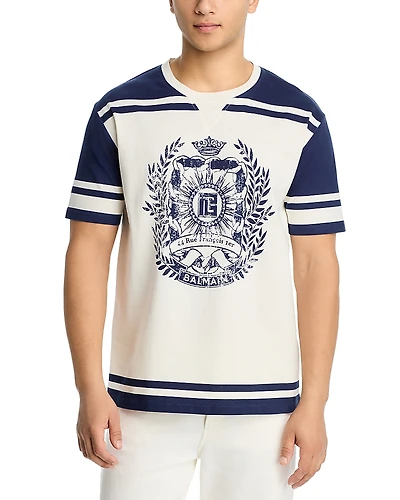 Balmain Men's Emblem Graphic T-Shirt
