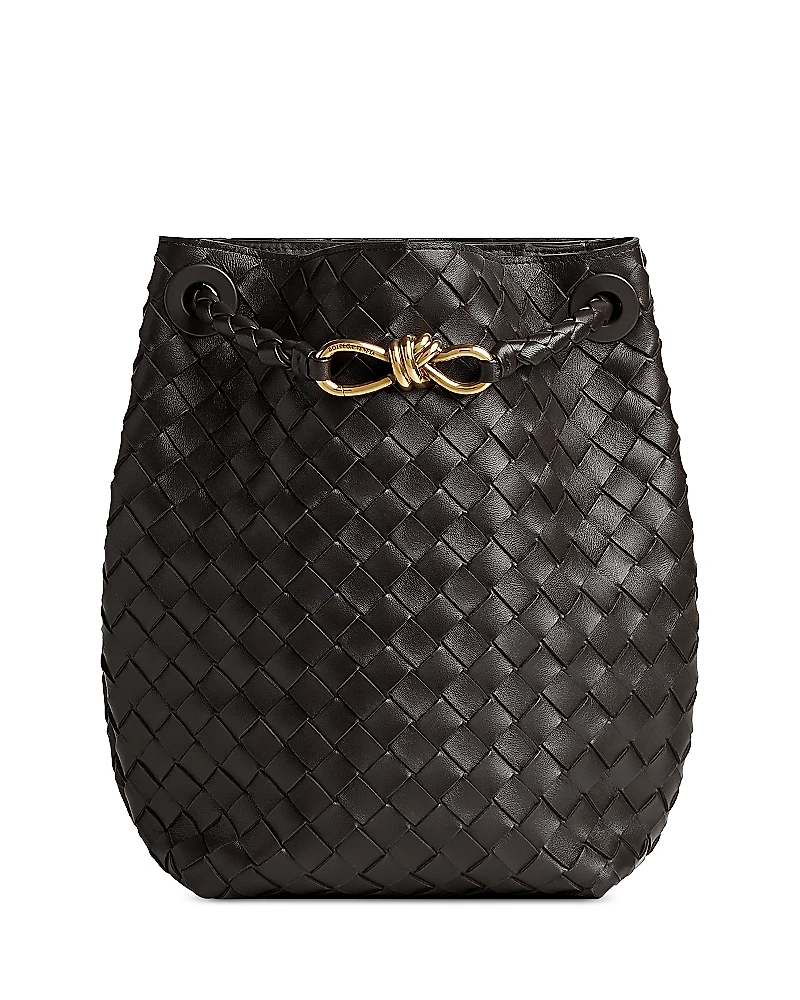 Bottega Veneta Andiamo Small Intrecciato Leather Bucket Bag