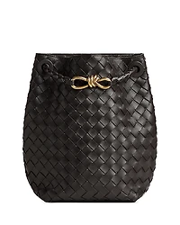 Bottega Veneta Andiamo Small Intrecciato Leather Bucket Bag