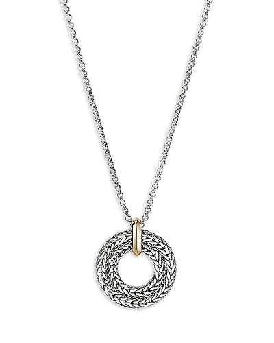 John Hardy Sterling Silver & 14K Yellow Gold Icon Link Pendant Necklace, 16-18