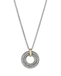 John Hardy Sterling Silver & 14K Yellow Gold Icon Link Pendant Necklace, 16-18