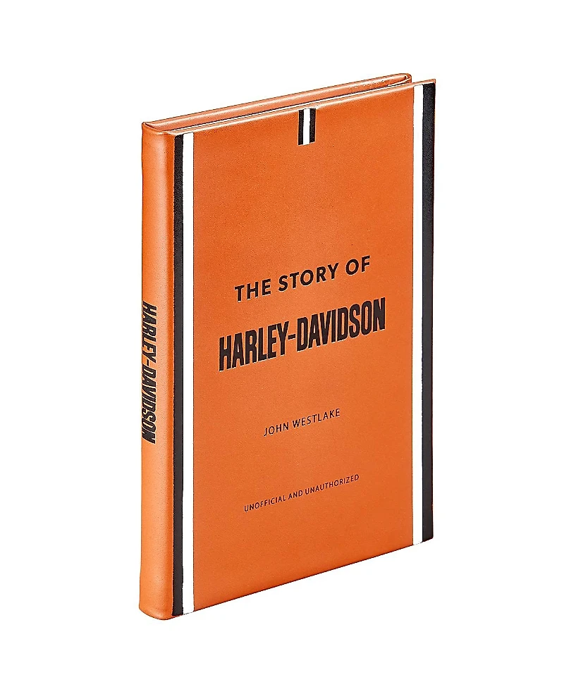 Graphic Image The Story of Harley Davidson Leather Bound Book