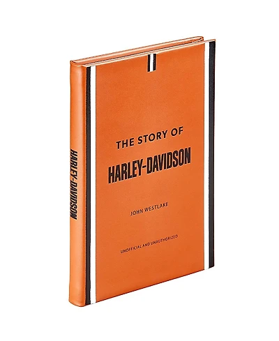 Graphic Image The Story of Harley Davidson Leather Bound Book