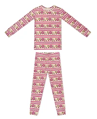 Motette Girls' Pomegranate Soiree Pajama Set - Baby, Little Kid