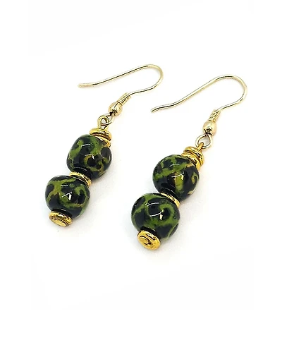 Kazuri Grass Jumper Earrings