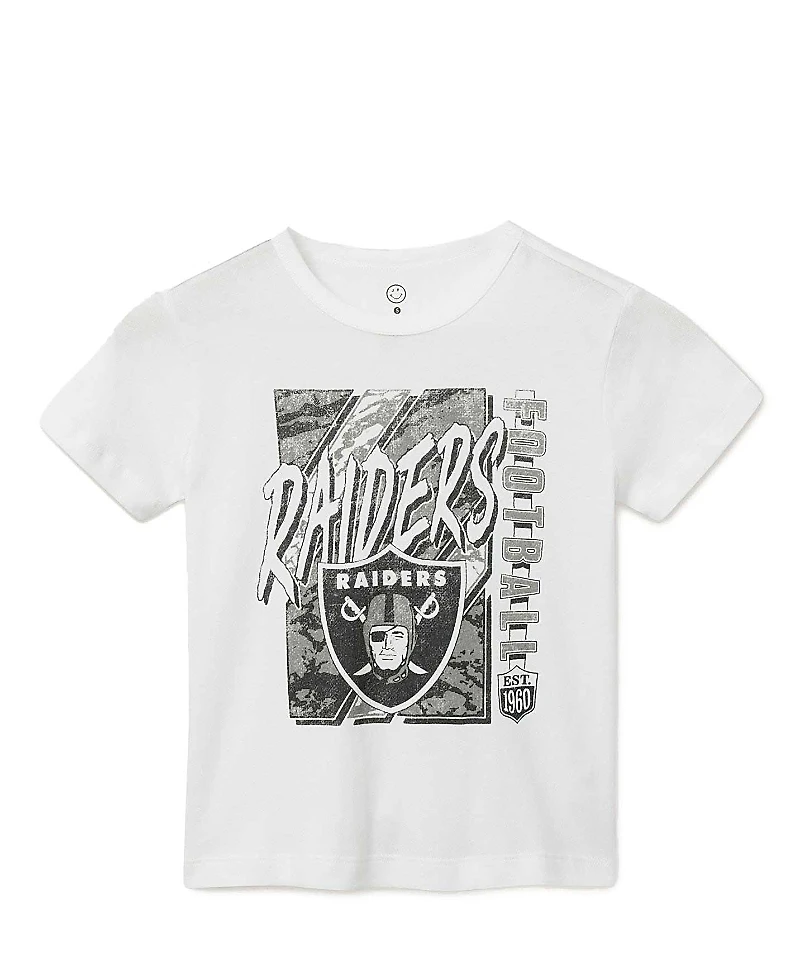 Junk Food Clothing Unisex Nfl Las Vegas Raiders Icon Tee - Little Kid, Big Kid