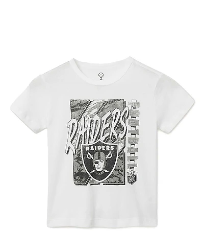 Junk Food Clothing Unisex Nfl Las Vegas Raiders Icon Tee - Little Kid, Big Kid