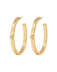 Tory Burch Kira Thin Icon Hoop Earrings