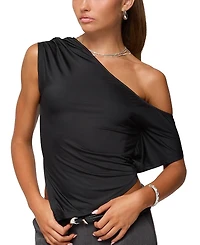 Edikted Katana Asymmetric Off Shoulder Top