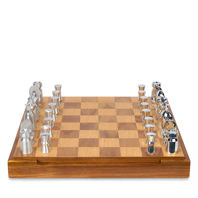 Nambe Chess & Checkers Set