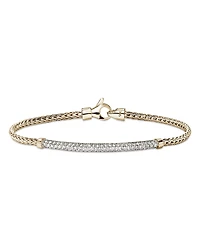 John Hardy 14K Yellow Gold Essentials Diamond Pave Link Bracelet
