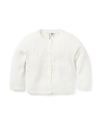 Janie and Jack Girls' Cable Knit Cardigan - Baby