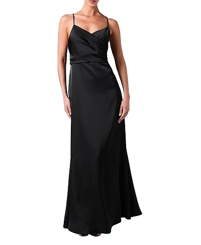 Coast Wrap Waist Satin Cami Bridesmaids Dress