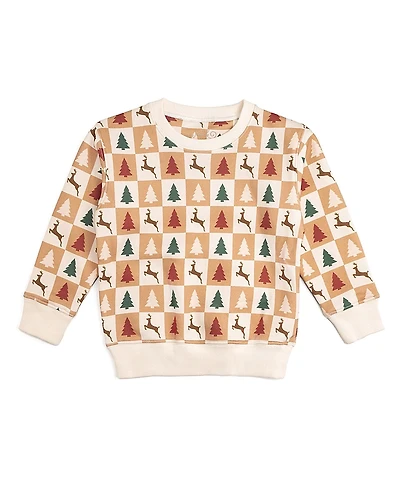 Sweet Wink Boys' Lil Bro Camo Patch Sweatshirt - Big Kid